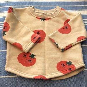 Tan Tomato Fleece-Lined Sweatshirt